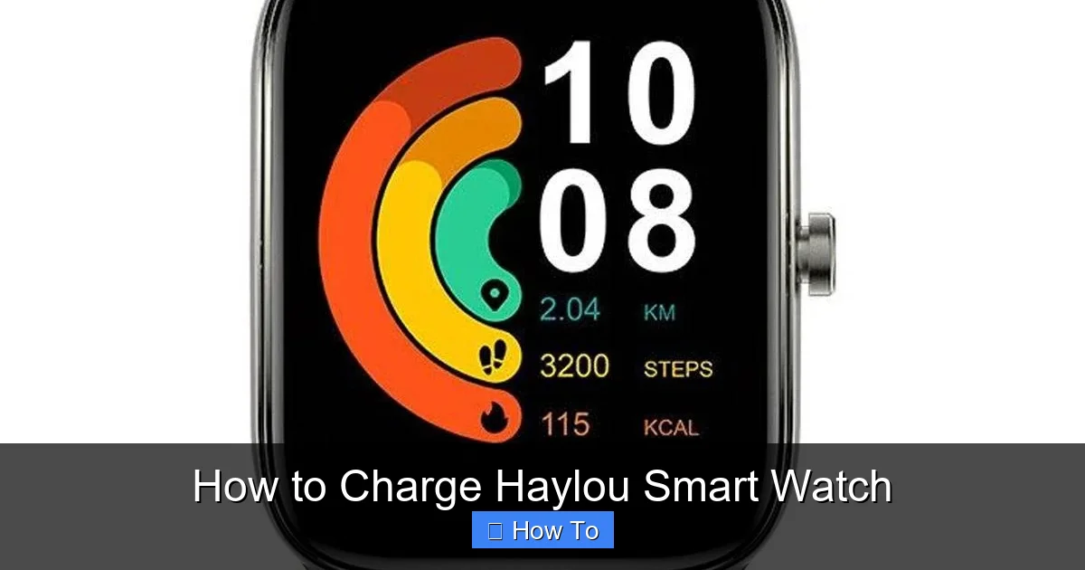 How to Charge Haylou Smart Watch