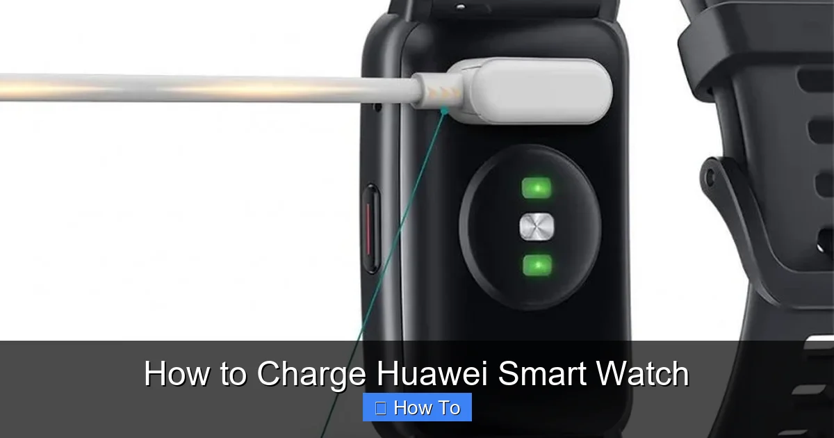 How to Charge Huawei Smart Watch