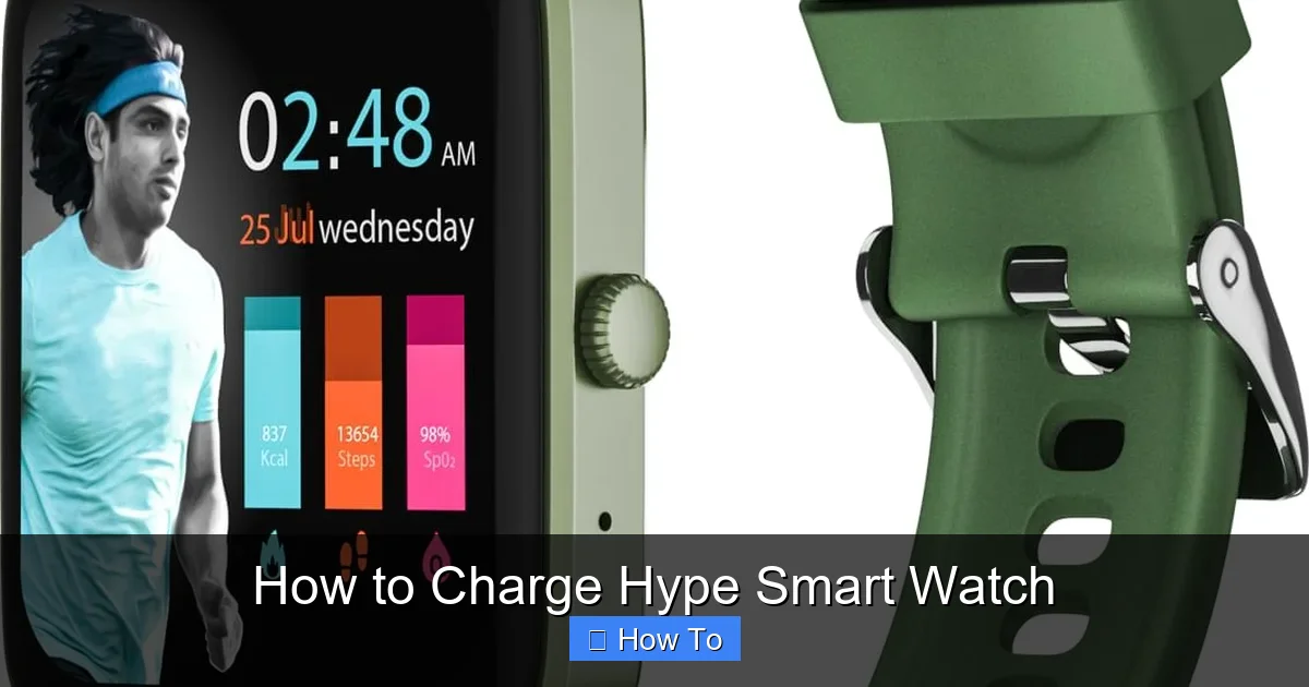How to Charge Hype Smart Watch