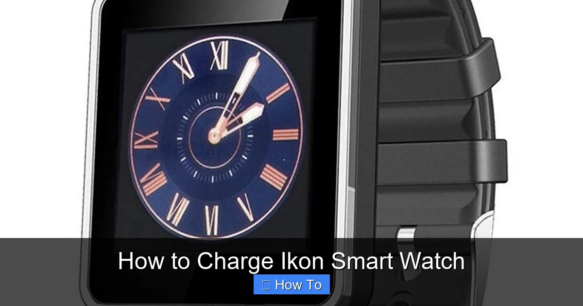 How to Charge Ikon Smart Watch