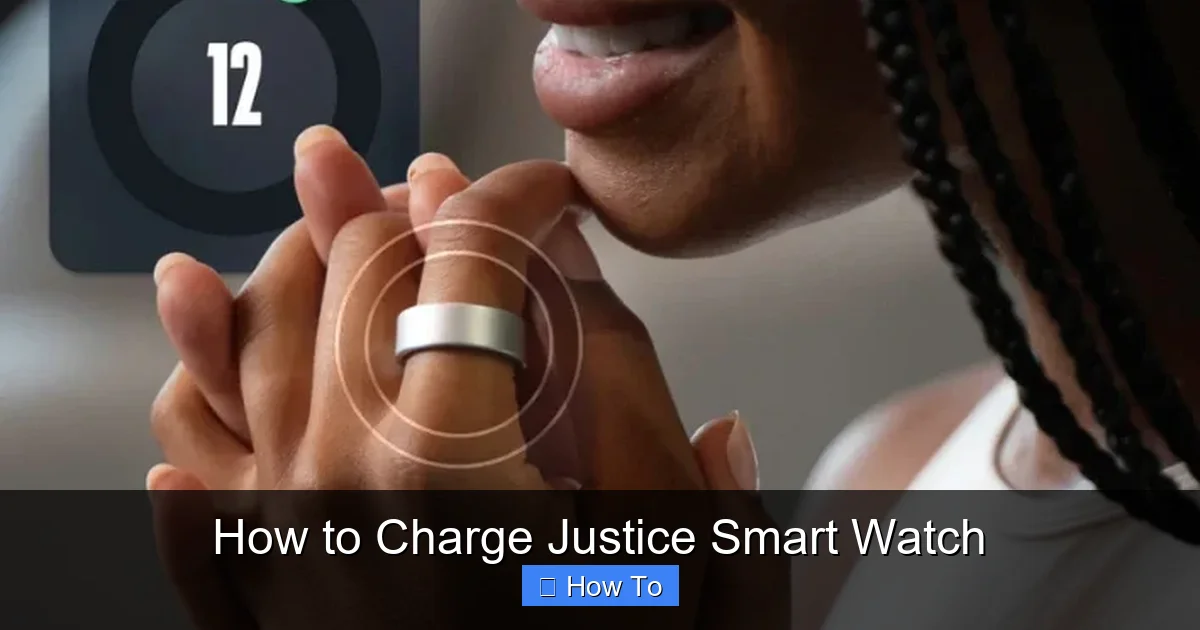 How to Charge Justice Smart Watch