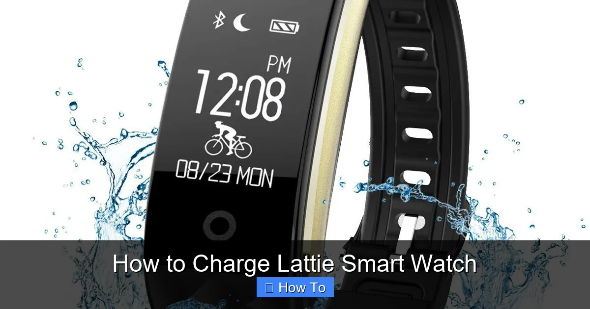 How to Charge Lattie Smart Watch
