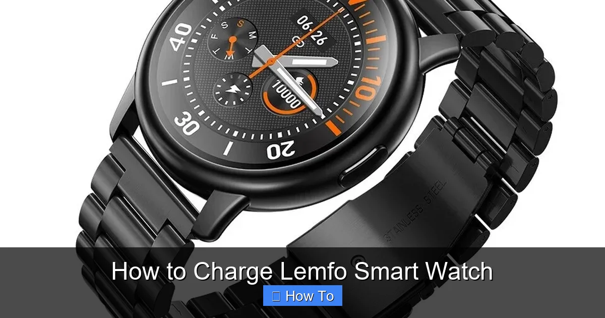 How to Charge Lemfo Smart Watch