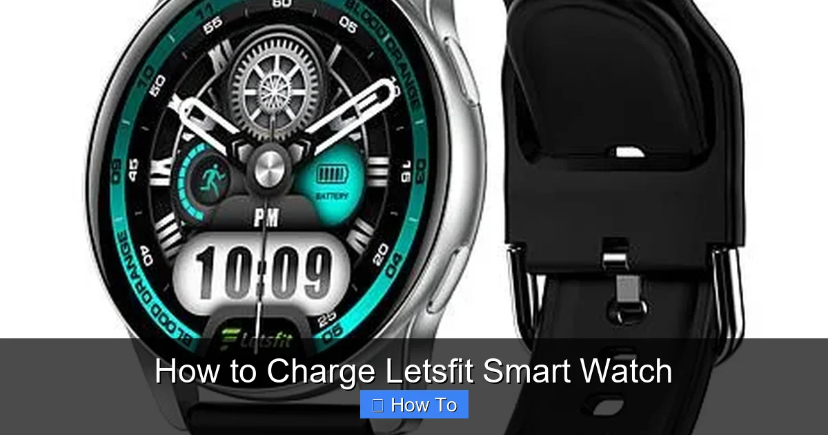 How to Charge Letsfit Smart Watch