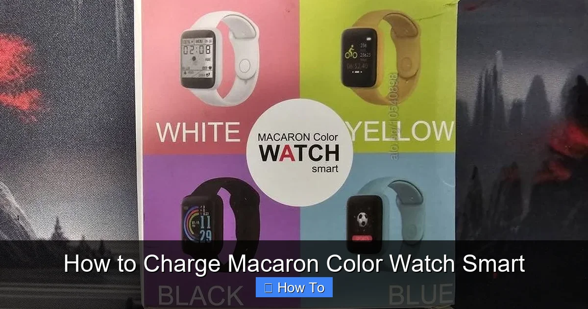 How to Charge Macaron Color Watch Smart