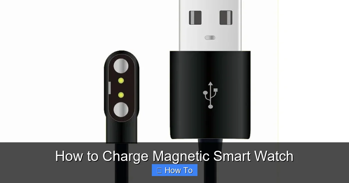 How to Charge Magnetic Smart Watch