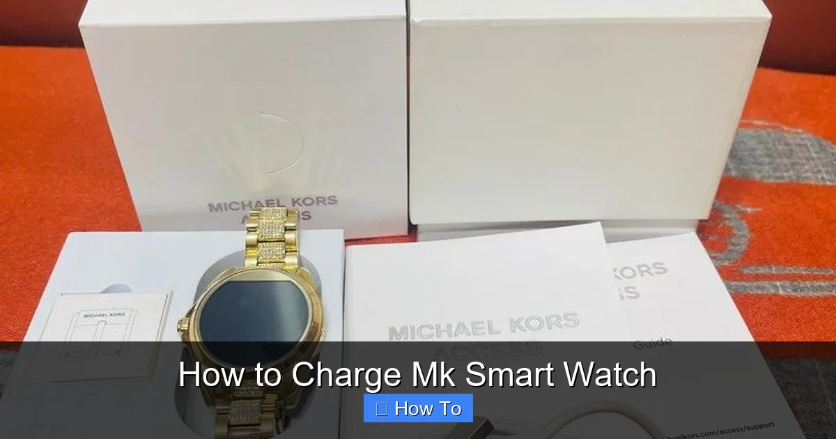 How to Charge Mk Smart Watch