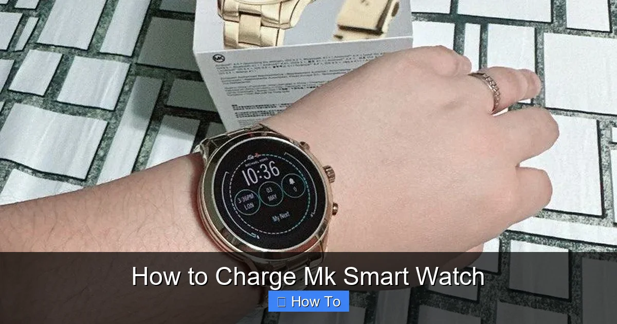 How to Charge Mk Smart Watch