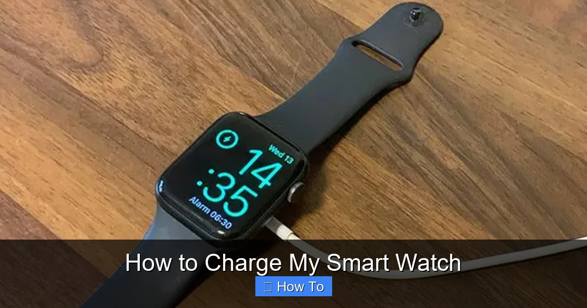 How to Charge My Smart Watch