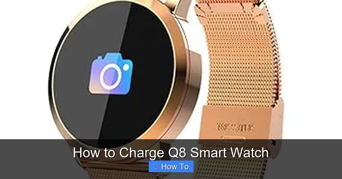 How to Charge Q8 Smart Watch