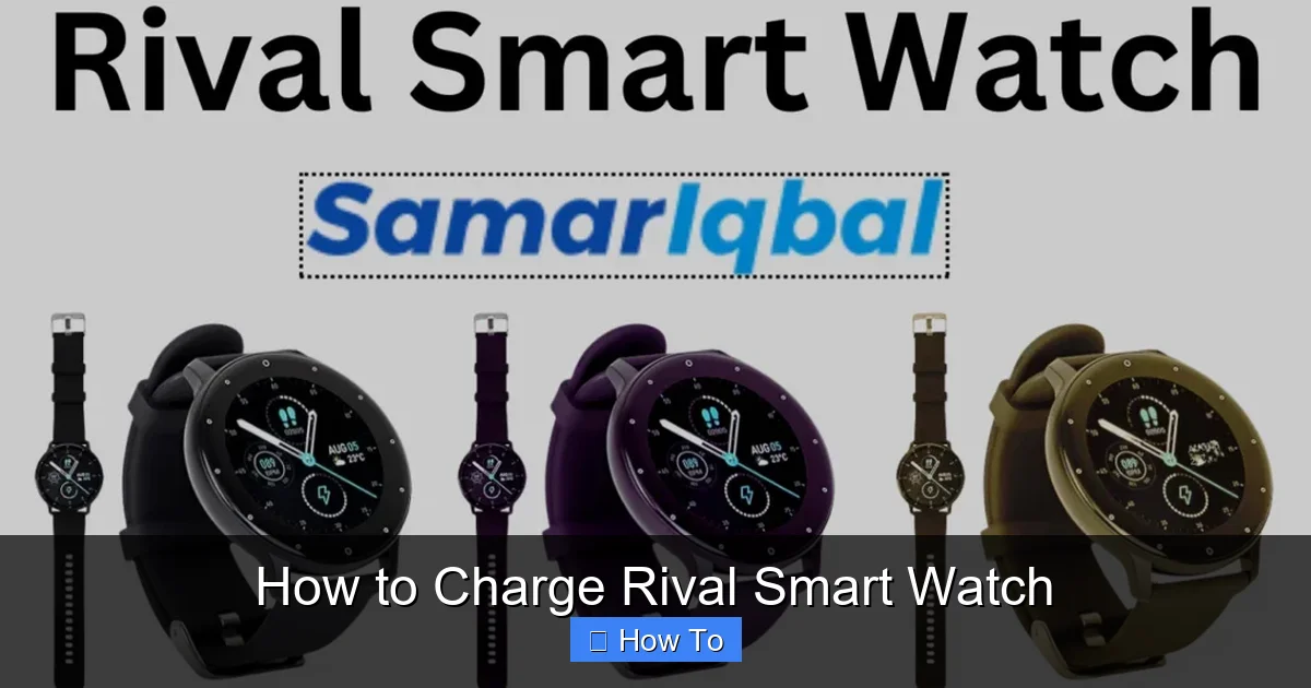 How to Charge Rival Smart Watch