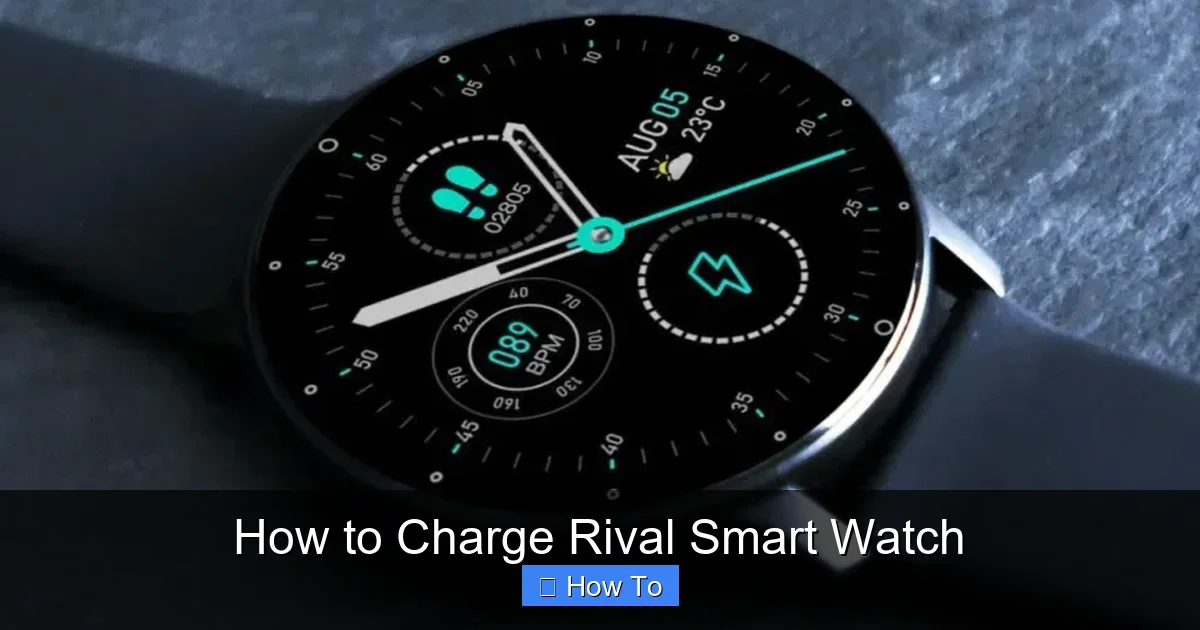 How to Charge Rival Smart Watch