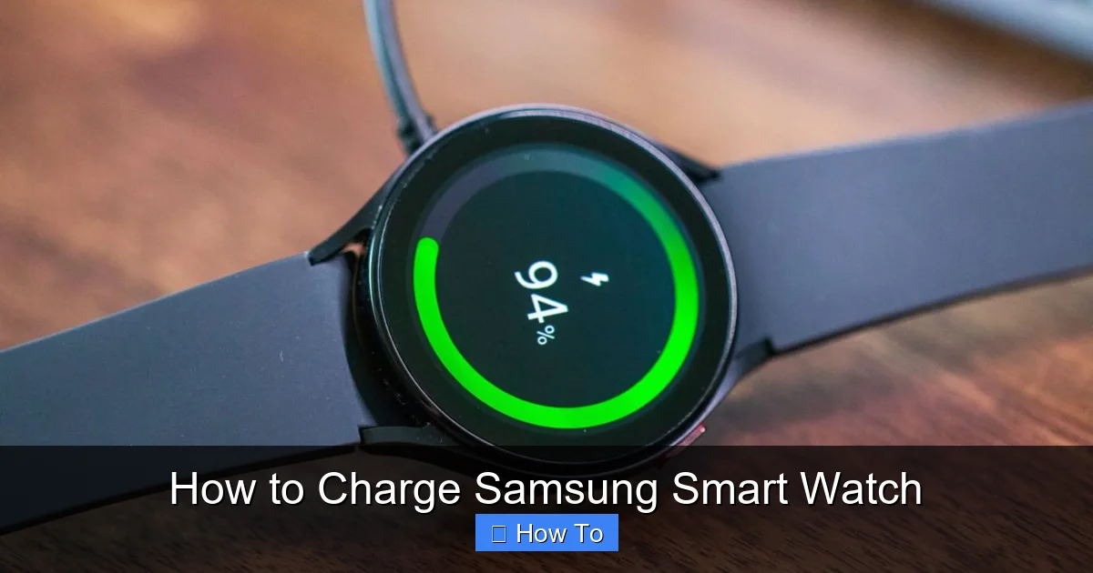 How to Charge Samsung Smart Watch