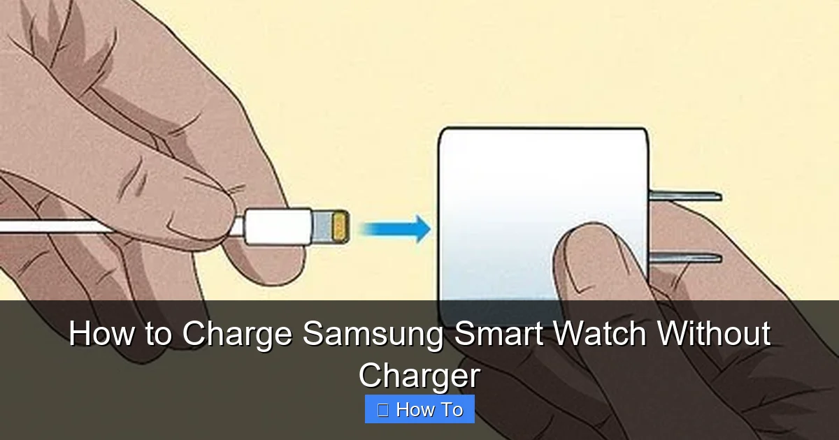 How to Charge Samsung Smart Watch Without Charger
