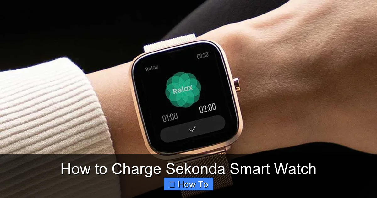 How to Charge Sekonda Smart Watch