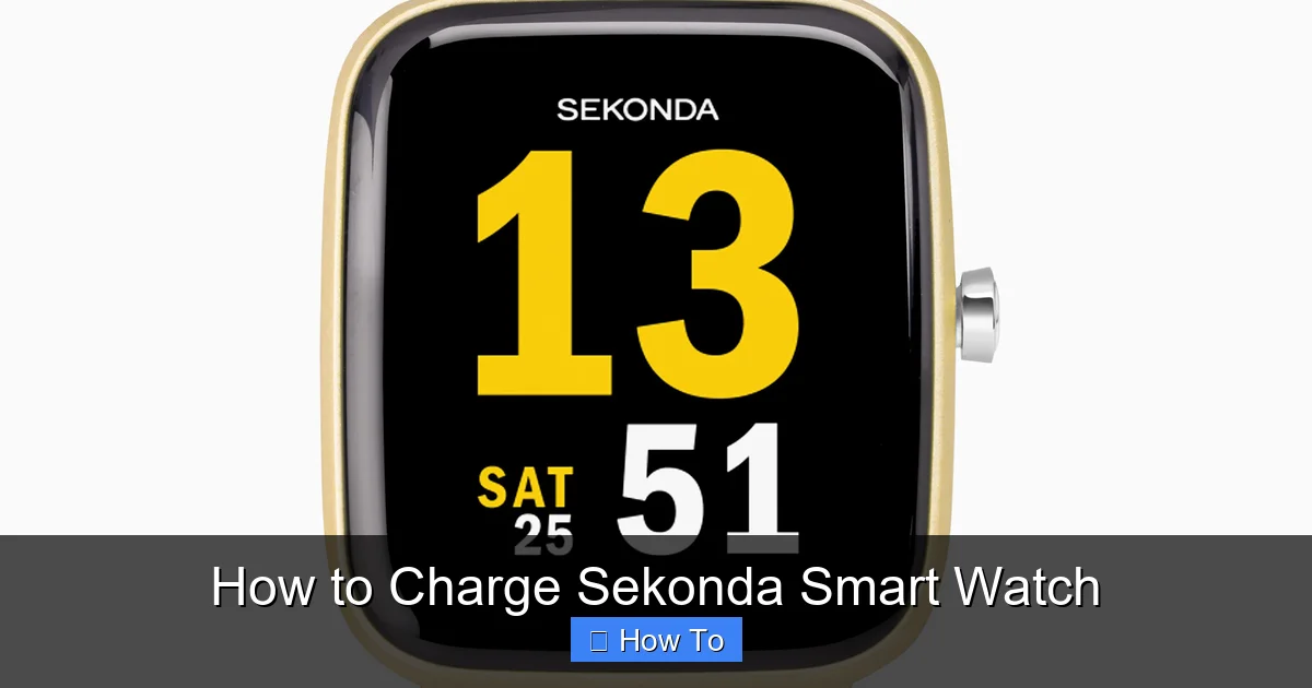 How to Charge Sekonda Smart Watch