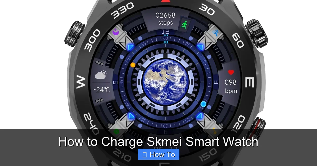 How to Charge Skmei Smart Watch