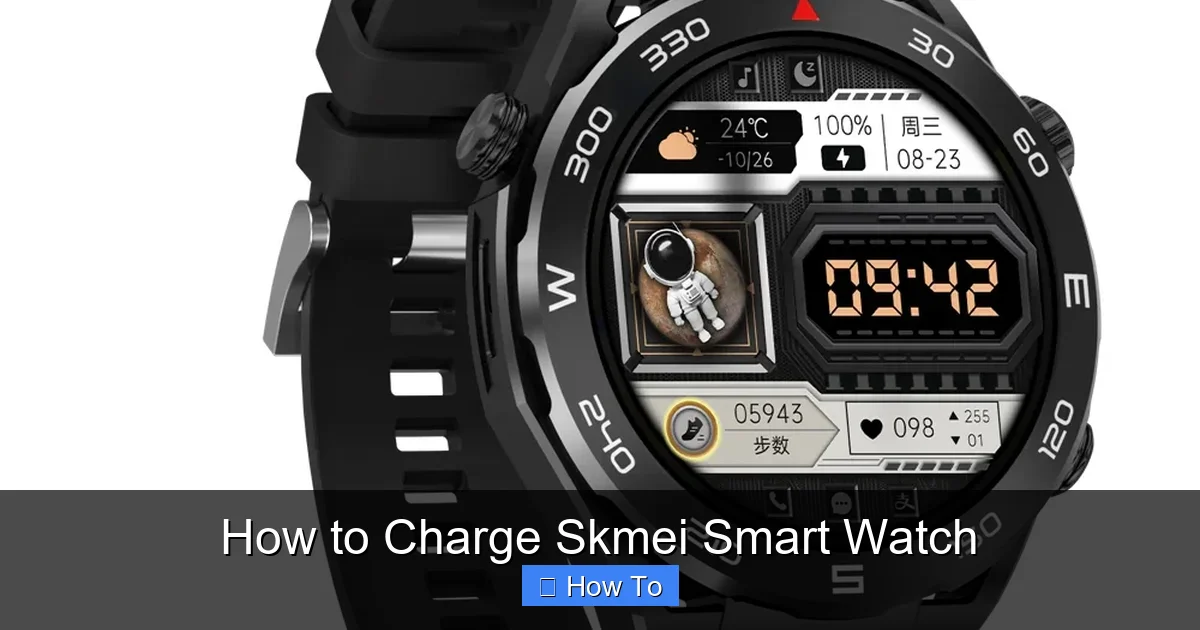 How to Charge Skmei Smart Watch