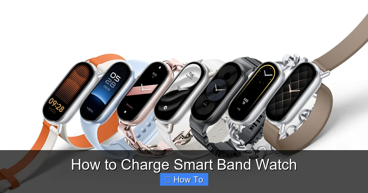 How to Charge Smart Band Watch