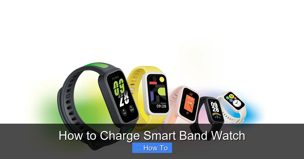 How to Charge Smart Band Watch