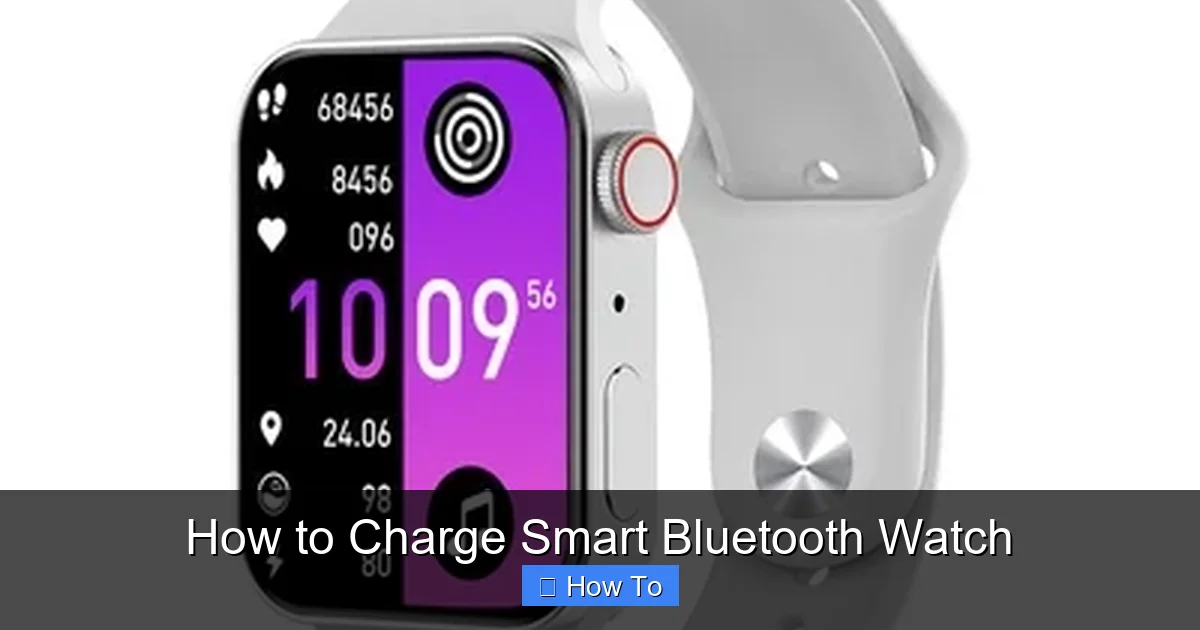 How to Charge Smart Bluetooth Watch