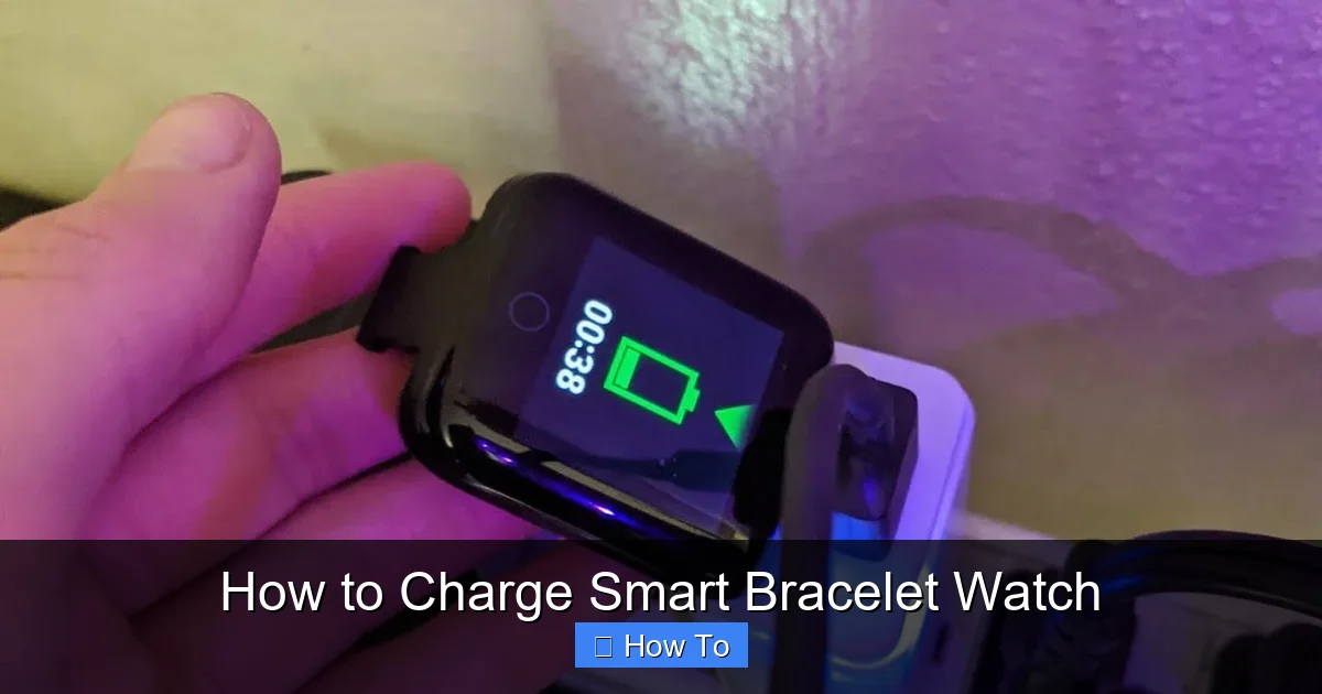 How to Charge Smart Bracelet Watch
