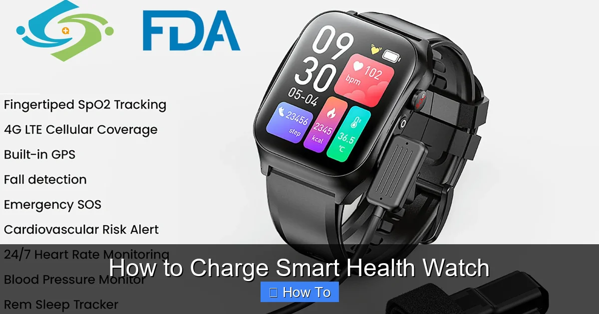How to Charge Smart Health Watch