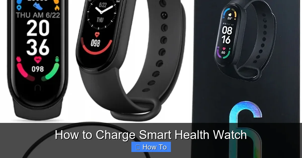 How to Charge Smart Health Watch