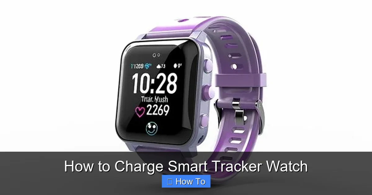 How to Charge Smart Tracker Watch