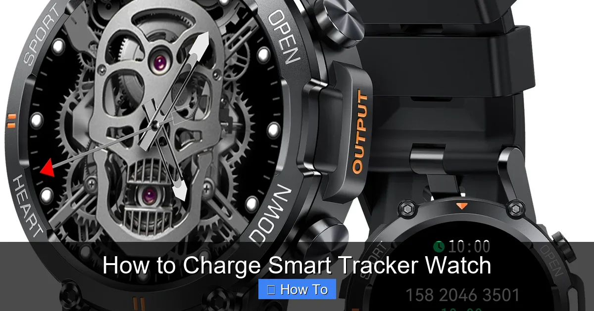 How to Charge Smart Tracker Watch