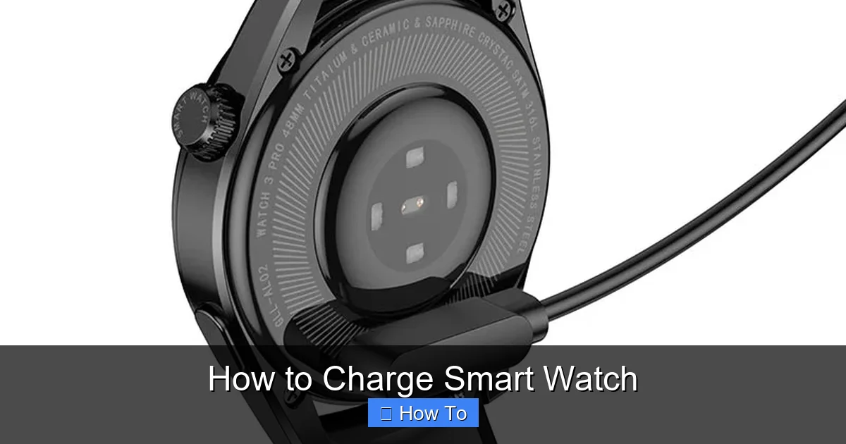 How to Charge Smart Watch