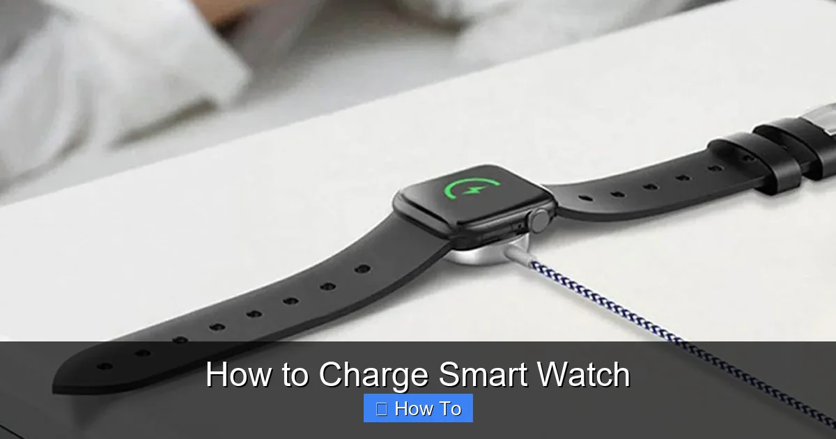 How to Charge Smart Watch