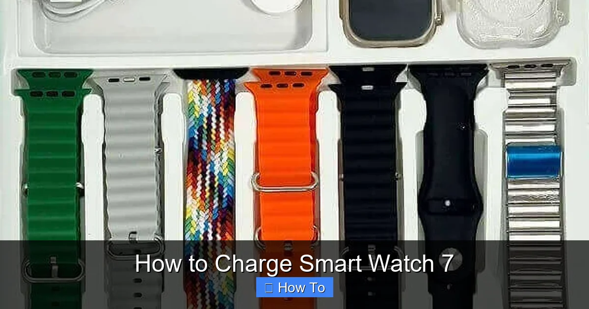 How to Charge Smart Watch 7