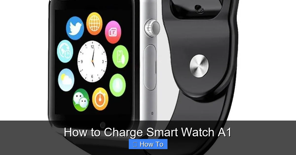 How to Charge Smart Watch A1