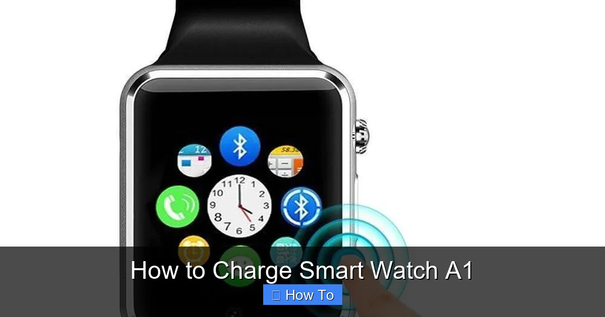 How to Charge Smart Watch A1