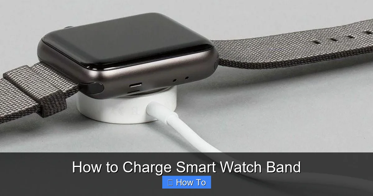 How to Charge Smart Watch Band