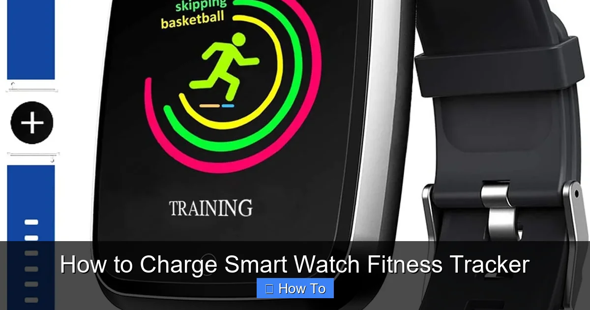 How to Charge Smart Watch Fitness Tracker