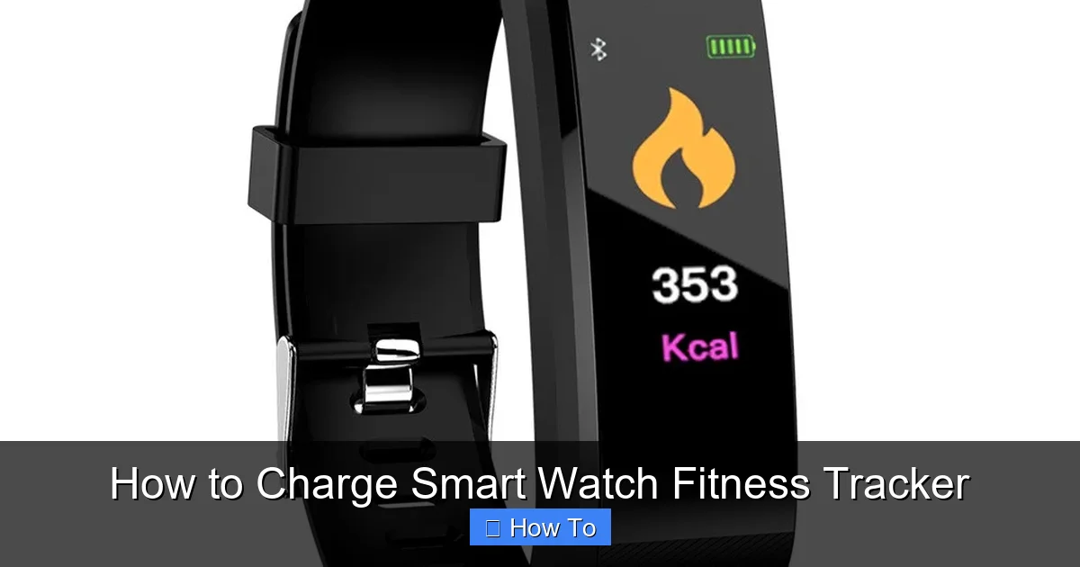 How to Charge Smart Watch Fitness Tracker
