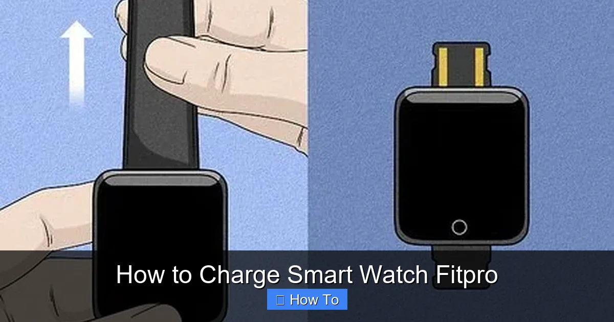 How to Charge Smart Watch Fitpro