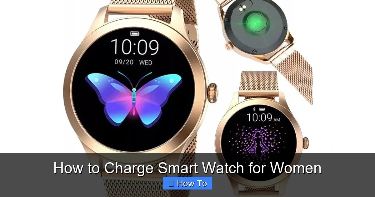 How to Charge Smart Watch for Women