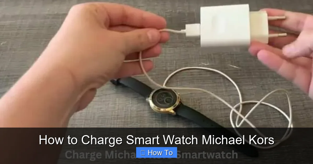 How to Charge Smart Watch Michael Kors