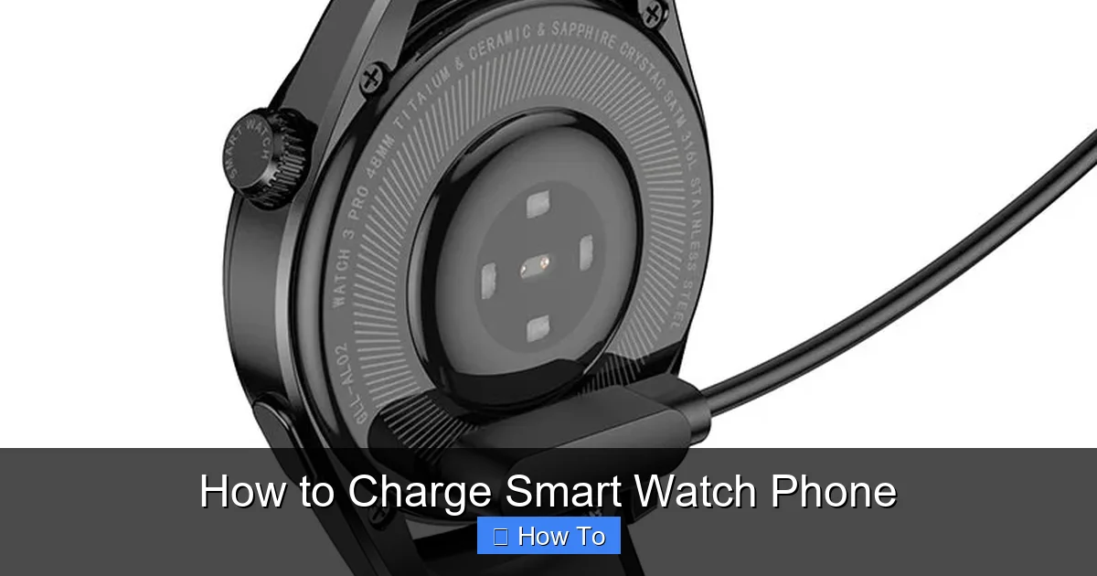 How to Charge Smart Watch Phone