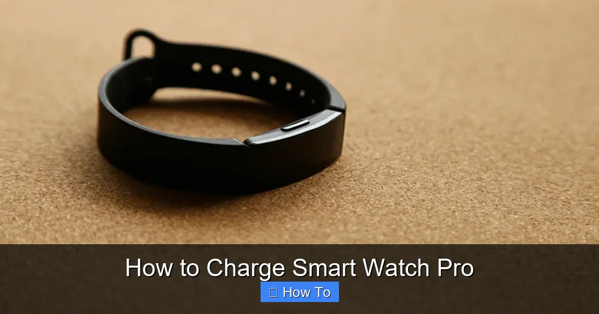 How to Charge Smart Watch Pro