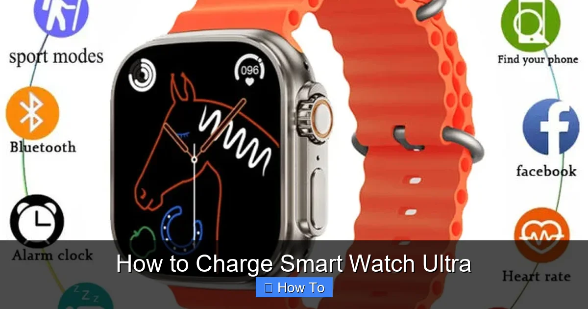 How to Charge Smart Watch Ultra