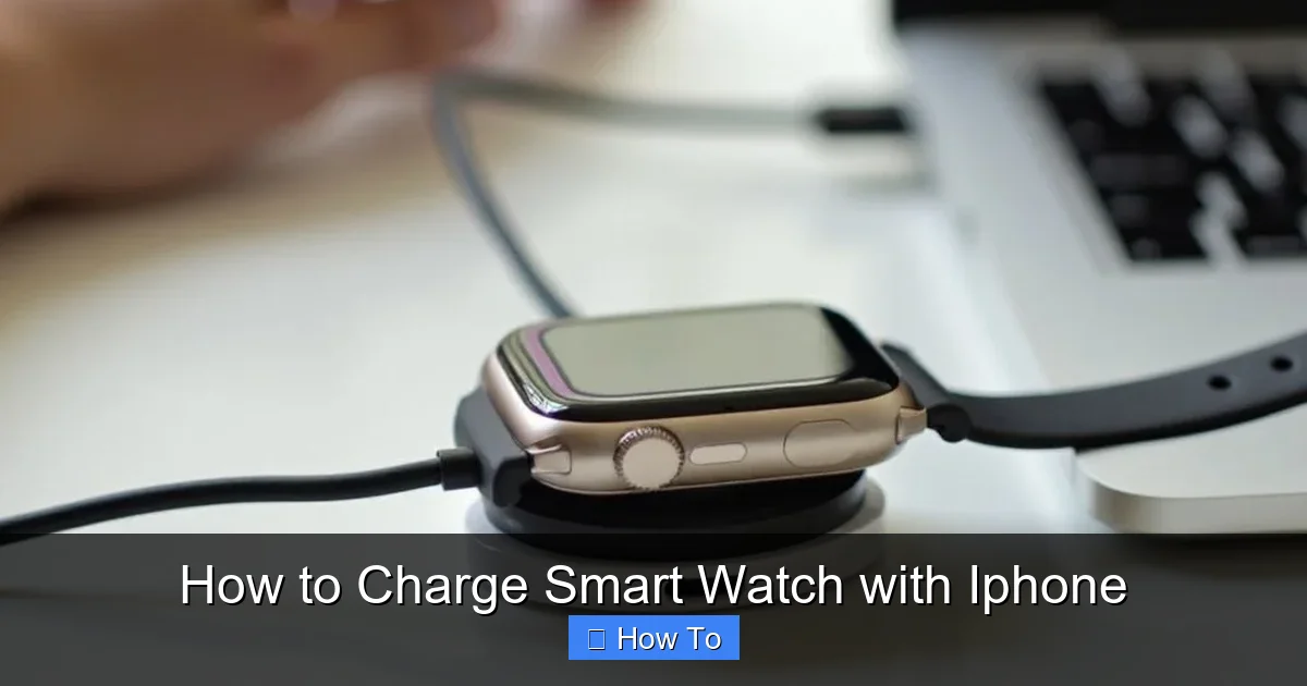 How to Charge Smart Watch with Iphone