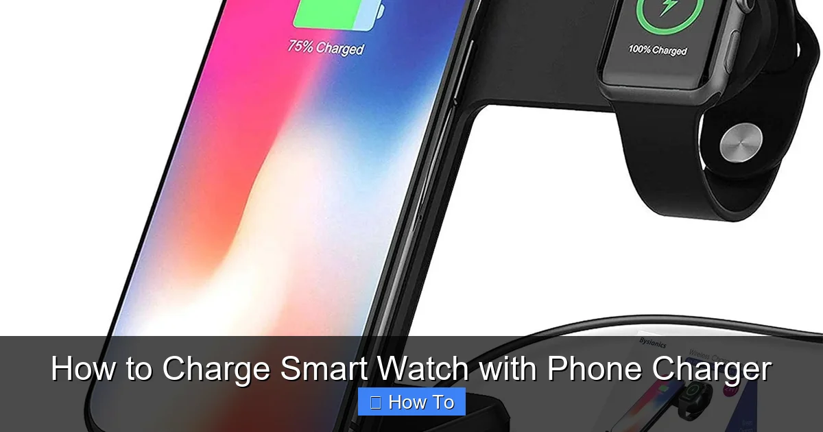 How to Charge Smart Watch with Phone Charger