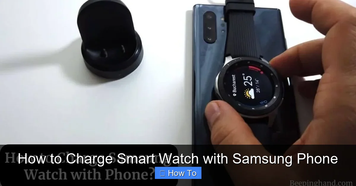 How to Charge Smart Watch with Samsung Phone