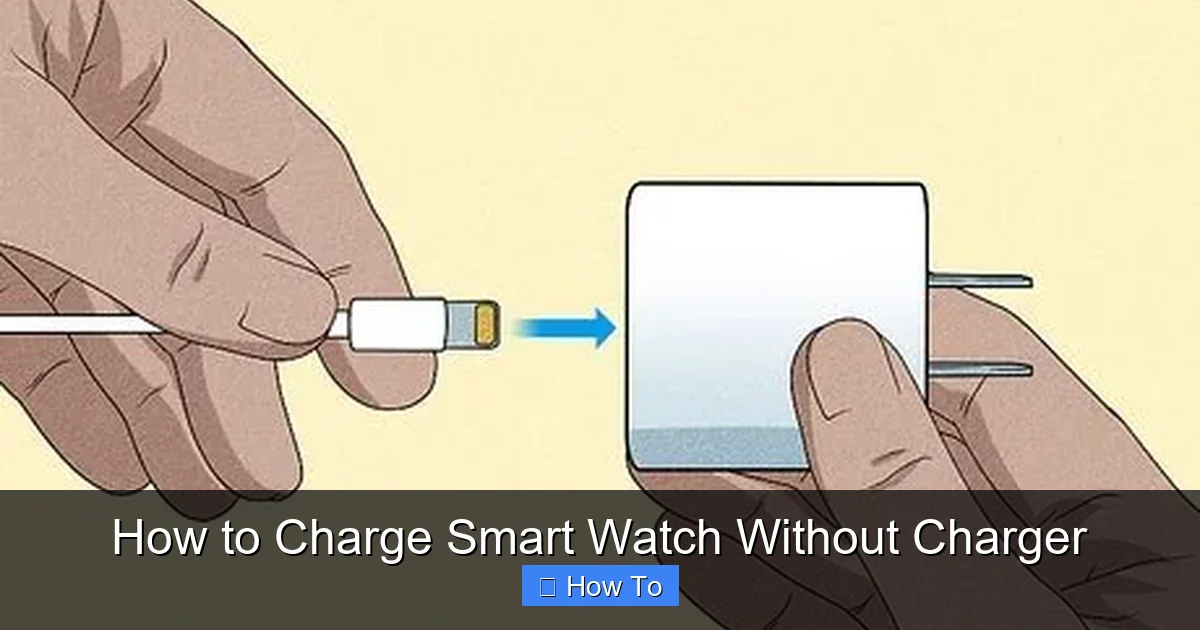 How to Charge Smart Watch Without Charger