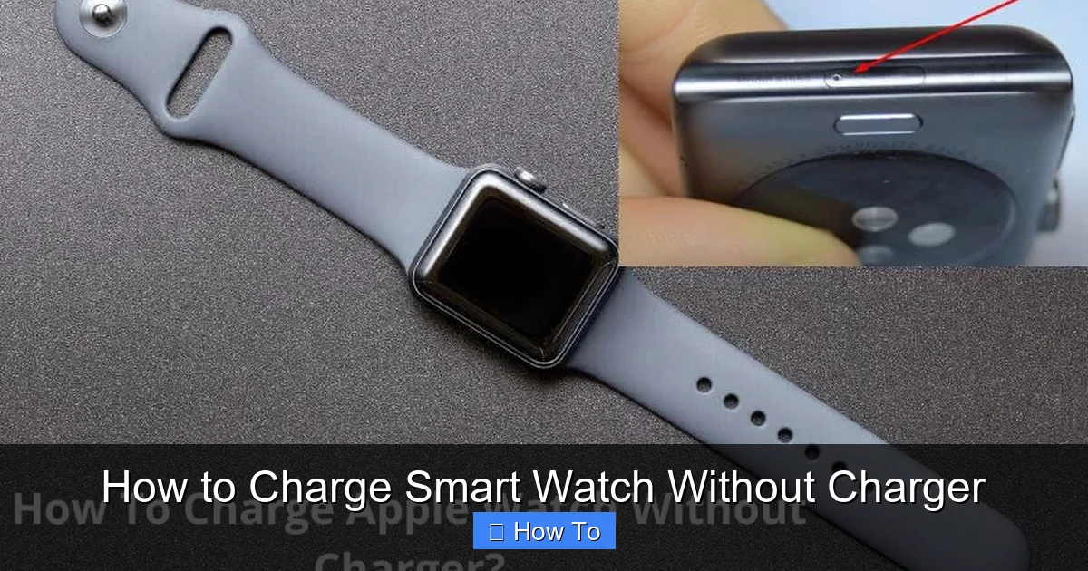 How to Charge Smart Watch Without Charger