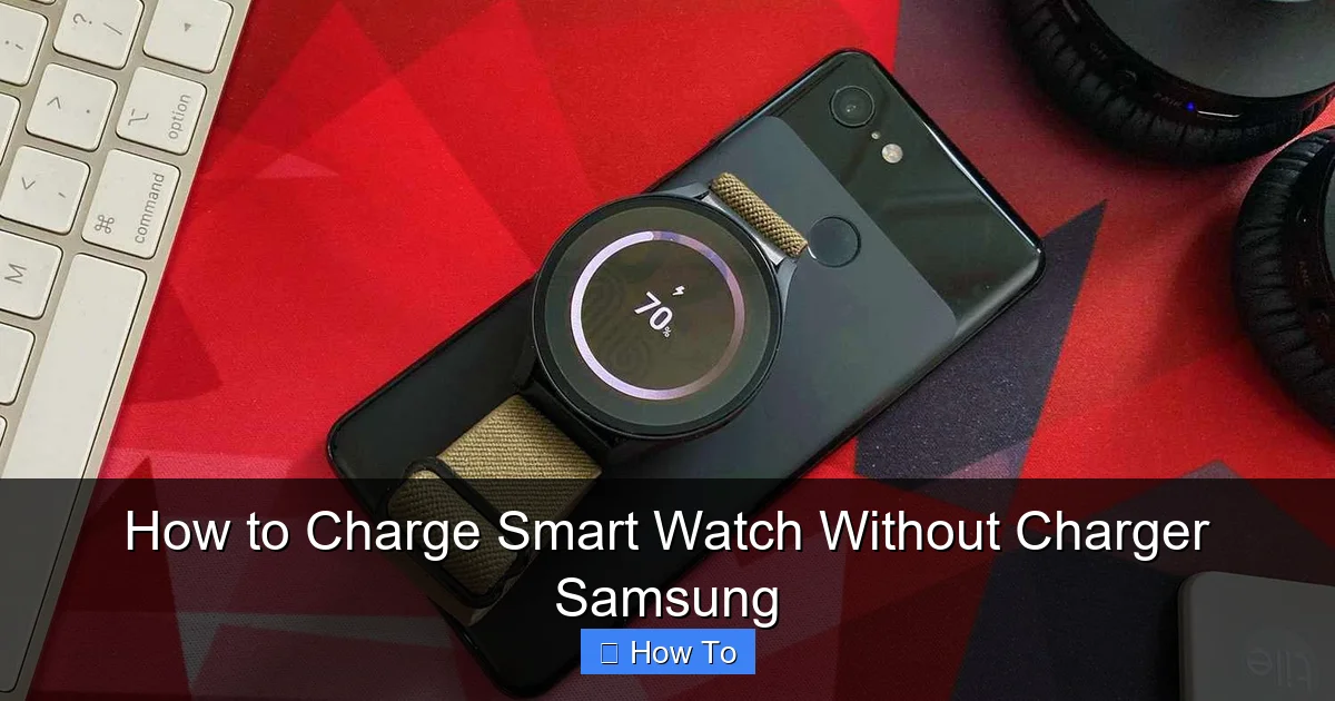 How to Charge Smart Watch Without Charger Samsung